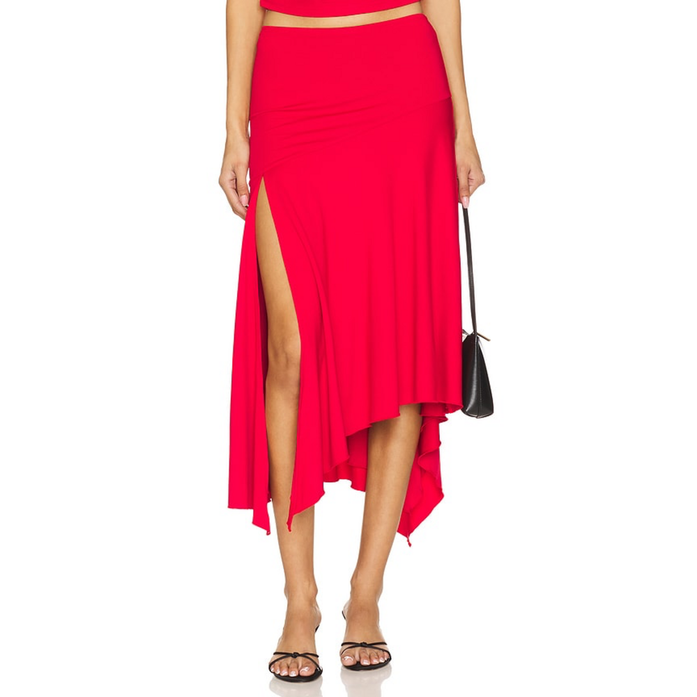 superdown Jaqualina Midi Skirt in Red - Picture 1 of 3